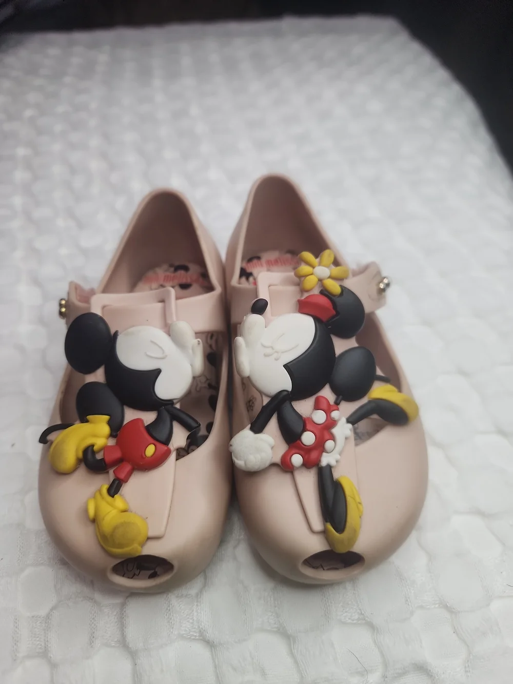Mini Melissa Pink Kissing  Minnie & Mickey Character Shoes